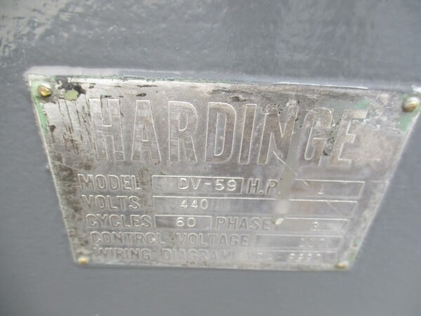 9" x 17" Hardinge #DV-59, lathe, 5" chuck, 1-1/16" capacity, 230-3500 RPM - Image 9