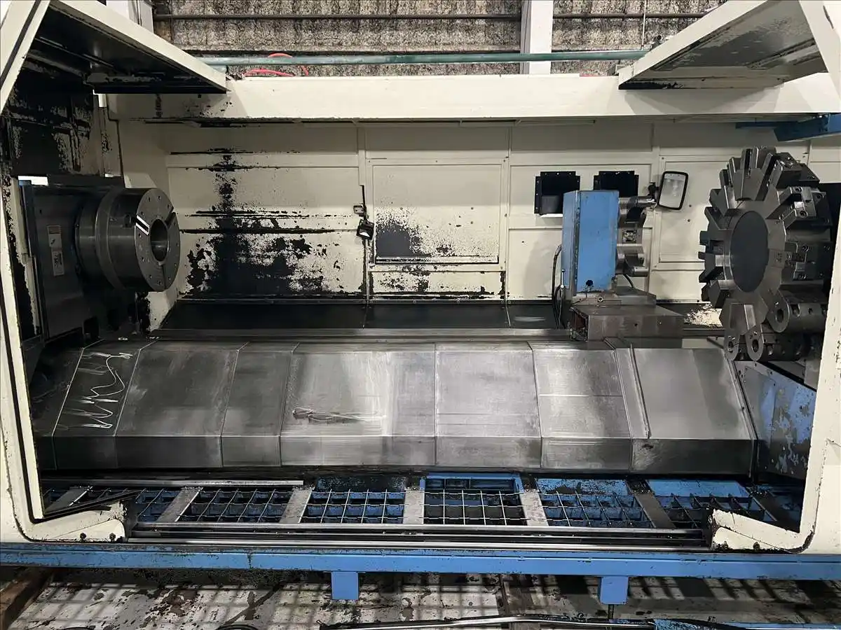 L & L Machinery #LL950-4000, CNC lathe, Fanuc 0iTD, 37" swing, 1884" centers, 3-jaw front & rear chuck, 2009 - Image 4