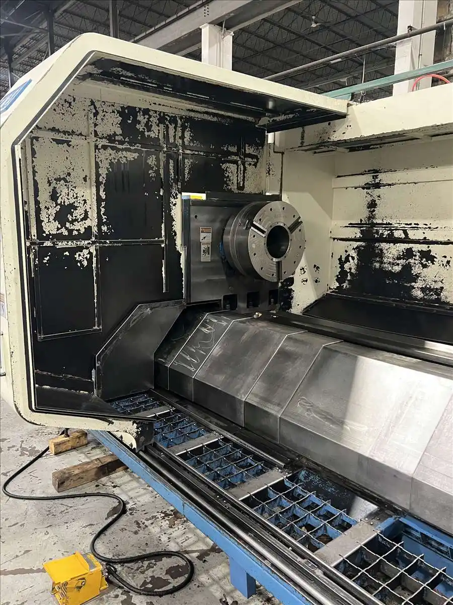 L & L Machinery #LL950-4000, CNC lathe, Fanuc 0iTD, 37" swing, 1884" centers, 3-jaw front & rear chuck, 2009 - Image 5