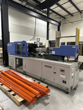 110 Ton, 5.6 oz., JSW #J110EII, horizontal plastic injection molder, 29.53" daylight, 16.14" x 16.14" tie bar - Image 3