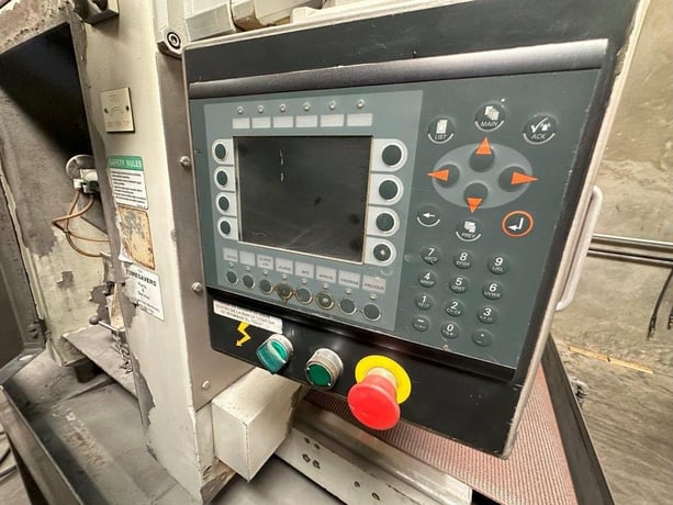 37" x 60" Timesavers #137-HDMW, wet grinding / graining machine, 15-45 FPM, Timesaver PLC, air knife dryer - Image 3
