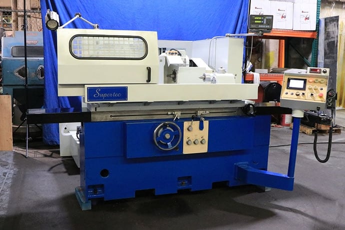 15" x 24" Supertec #G38P-60NC, universal cylindrical grinder, 16" x 2" 5" wheel, Mitsubishi PLC automatic - Image 2