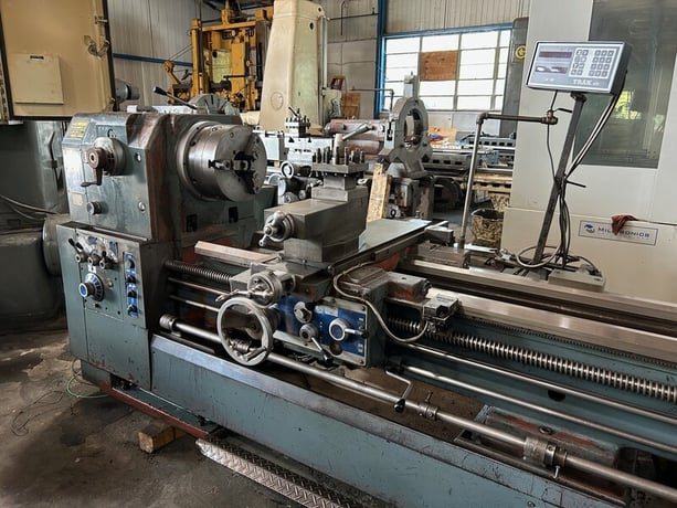 26"/35" x 160" Kingston #HD-26160, engine lathe, 4-1/16" hole, D1-11, inch/metric, Trak 2-Axis digital read - Image 6
