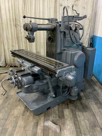 Kearney & Trecker #310CH, horizontal plain mill, 13-1/2" x 64" table, over support, coolant, 10 HP - Image 2