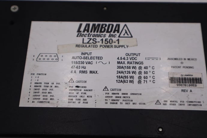 Lambda lzs-150-1 regulated power supply stock h1227 - Image 2