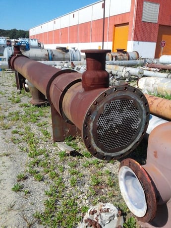 2100 sq.ft., 150 psi shell, 75 psi tube, Southern Heat Exchanger Corp., Shell/Tube Heat Exchanger, Titanium - Image 1