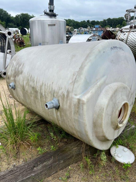 500 gallon Polypropylene Tank, 40" diameter x 70" straight side - Image 2