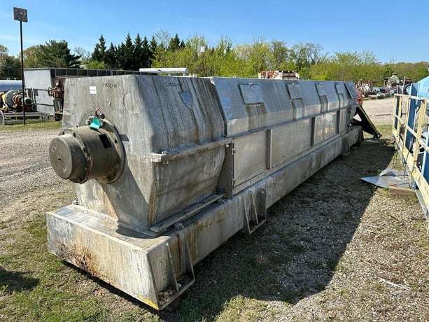 Thune #SP70SL, Dewatering Screw Press, Rated 300 BDMT/D, 4 Inspection Windows, 16 Pressure Valves - Image 1