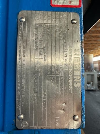 Thune #SP70SL, Dewatering Screw Press, Rated 300 BDMT/D, 4 Inspection Windows, 16 Pressure Valves - Image 4