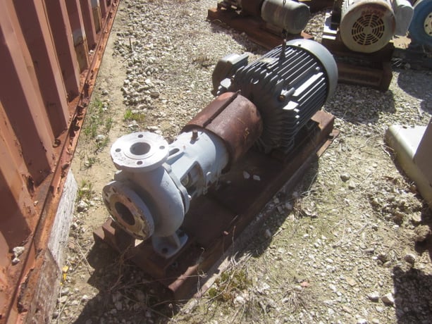 435 GPM, Flowserve #100-65CPX200, Stainless Steel Centrifugal Pump, Horizontal, CF8 Wetted Parts, 50 HP, 2008 - Image 5