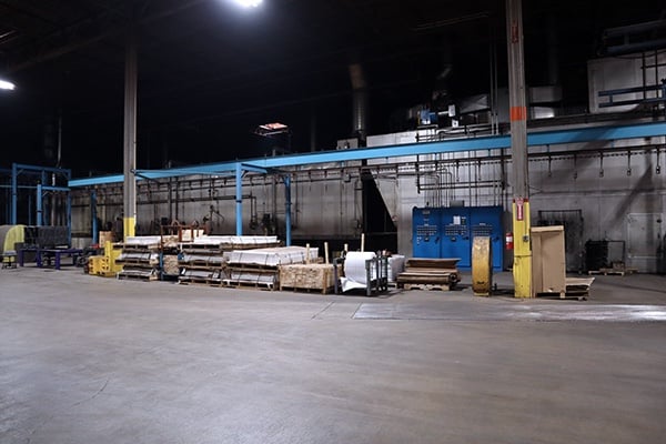 3 Stage Stainless Steel powder Coating System, Nordson, with dry cure oven, 4" conveyor, powder coating booth - Image 2