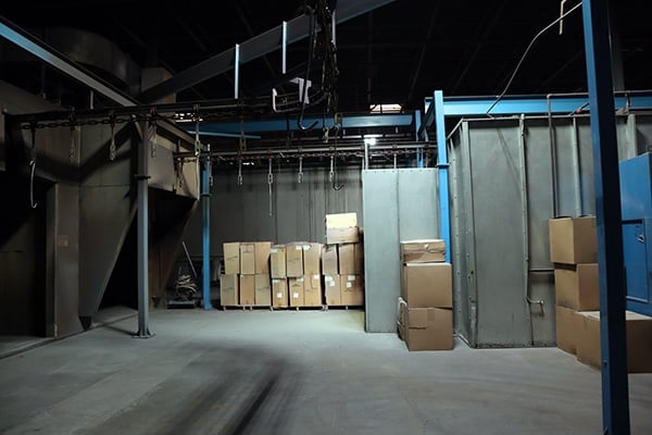 3 Stage Stainless Steel powder Coating System, Nordson, with dry cure oven, 4" conveyor, powder coating booth - Image 4