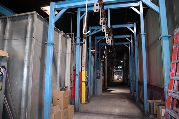 3 Stage Stainless Steel powder Coating System, Nordson, with dry cure oven, 4" conveyor, powder coating booth - Image 9