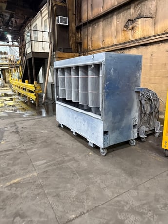 Nordson #Excel-2001, powder coating booth with 3 color change modules - Image 4