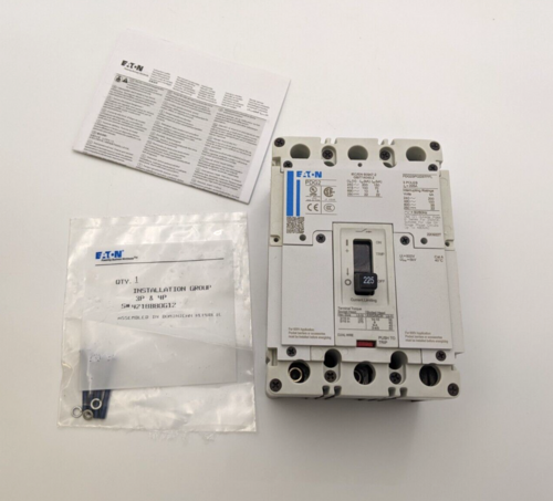 225 Amps, Eaton, PDG23P0225TFFL, Circuit Breaker, 3 Pole, 600 V - Image 1
