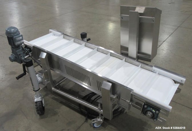 18.5" Wide x 6' AGI, Mobile Inclined Conveyor, Stainless Steel frame, on casters, 2022 - Image 4