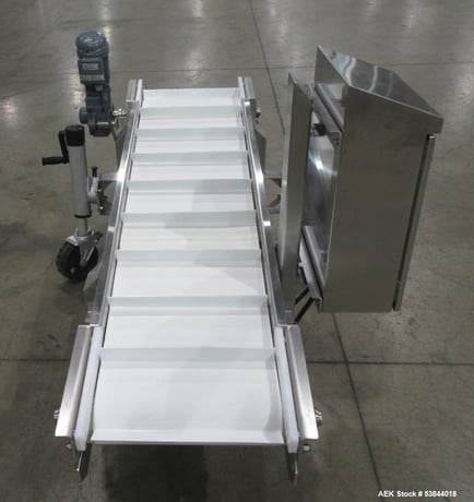 18.5" Wide x 6' AGI, Mobile Inclined Conveyor, Stainless Steel frame, on casters, 2022 - Image 6