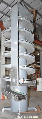 16" wide, Ambaflex #SV400-1300, Spiral Conveyor, 17' T, bottom to top - Image 1