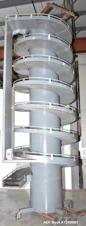 16" wide, Ambaflex #SV400-1300, Spiral Conveyor, 17' T, bottom to top - Image 3