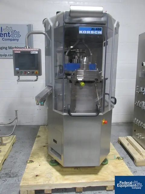 10 Ton, Korsch #XL-400, double Layer Tablet Press, 35/29 station, B/D tooling, 338400 TPH, 2001 - Image 3