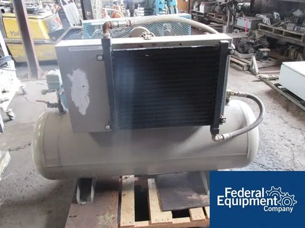 7.5 HP CompAir #TA5218H37, Air Compressor, liquid cooled w/ radiator, carbon steel tank, 460 V., 3 phase, 1996 - Image 3