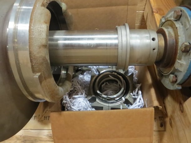 Goulds #3415, Stainless Steel Rotor Assembly w/Bearings, Split Mechanical Seals, 8" x 10", 20" diameter - Image 1