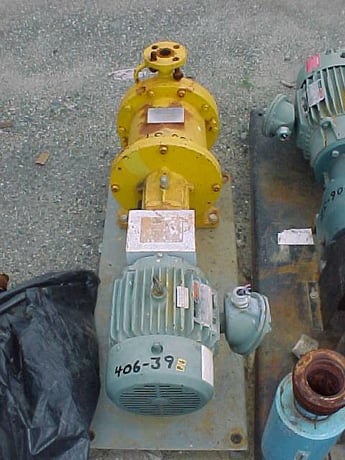 40 GPM @ 110' TDH, Kontro #HS1DH, Iron Centrifugal Pump, No Seal, 1.5" suction, 1" discharge, 5.9" diameter - Image 1
