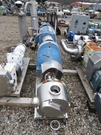 Sine #SPS-50, Rotary Lobe Pump, Sanitary Stainless Steel, 4" Open Inlet & Outlet, 20 HP, 1180 RPM, 230/460 V - Image 5