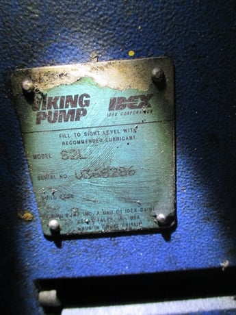 Viking #S2L, Rotary Lobe Pump, 1.5", Stainless Steel, 5 HP, 116 RPM, 460 V - Image 2