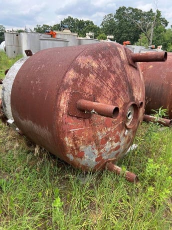 500 gallon Perry Products, Stainless Steel Reactor, 100 psi Internal, 55 psi @ 300°F Jacket, 1976 - Image 2