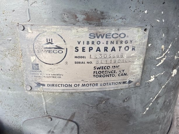 30" Sweco #LS30S666, Stainless Steel Separator Screen, 1-Deck, 1 HP, 208-230/460 V - Image 5