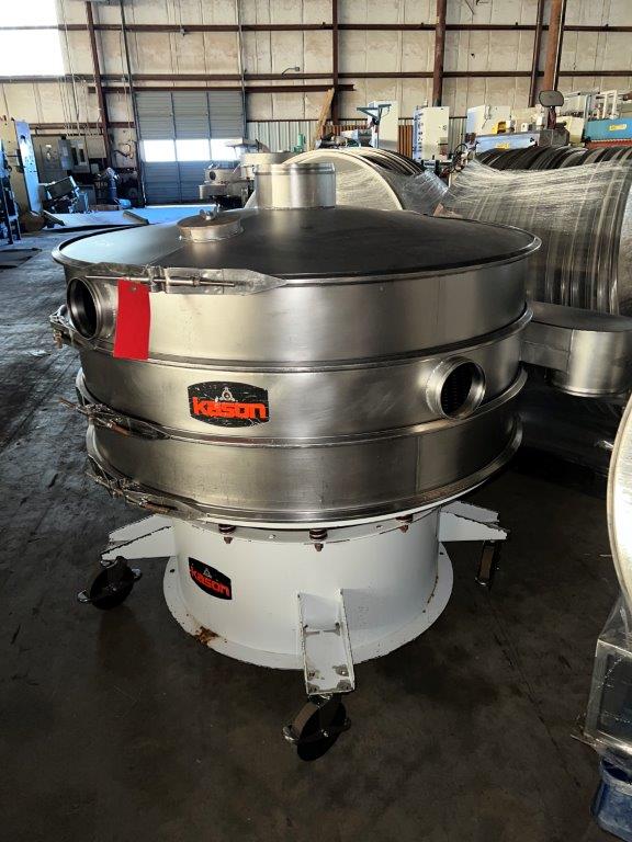 40" Kason #K48-2-SS, Stainless Steel Separator Screen, 2-Deck, 2.5 HP, 230/460 V, On Wheels, 2013 - Image 2