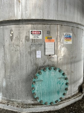 20000 gallon Apache #2, Stainless Steel Mix Tank, w/Paddle Agitator, 12' diameter x 24' straight side, 24" - Image 5