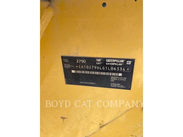 Cat 279D XPS, Skid Steer Loader, 2353 hours, S/N: GTL06334, 2019 - Image 6