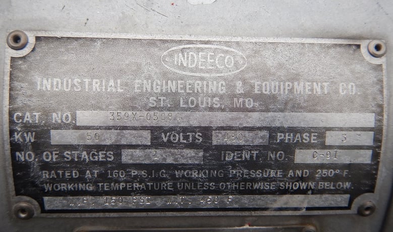 50 KW Industrial Engineering & Equipment #IE-50/60-R, Syltherm Temperature Control Unit, w/150 psi @ - Image 5