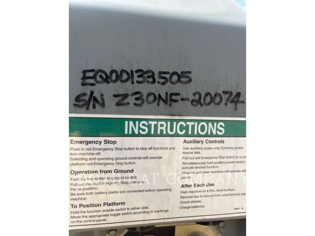 Genie Industries Z30/20N G84, Articulated Boom Lift, 822 hours, S/N: Z30NF-20074, 2018 - Image 6