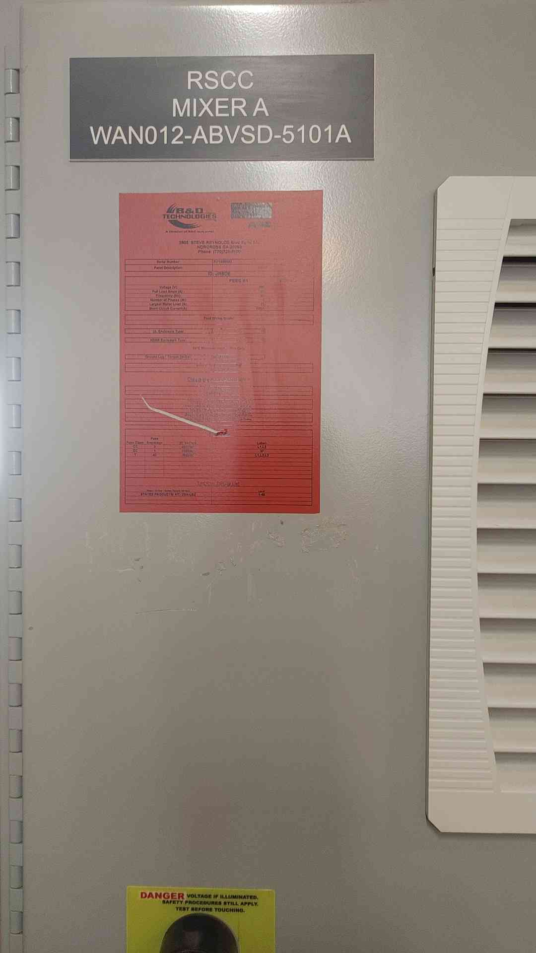 ABB, WANO12-ABVSD-5101A, Control Panel, 20HP, 480 Volts, 23 AMP, 3PH - Image 3