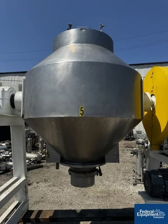 40 cu.ft. Gemco, Double Cone Blender, Stainless Steel, on stand, 20 HP, 230/460 V. motor, 1984 - Image 7