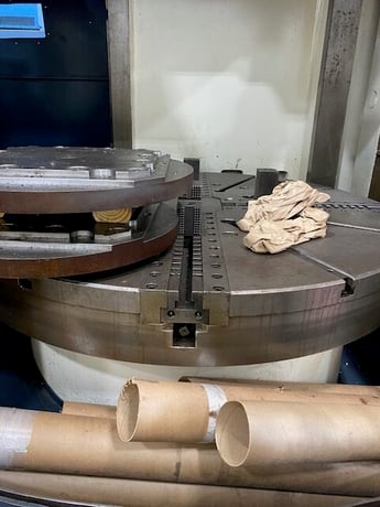 Olympia #V60L, CNC vertical turret lathe, 70" swing, 66" table, 32 ATC, Fanuc 180I-T, 1999 - Image 5
