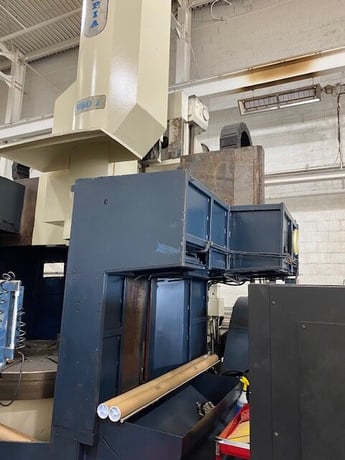 Olympia #V60L, CNC vertical turret lathe, 70" swing, 66" table, 32 ATC, Fanuc 180I-T, 1999 - Image 6