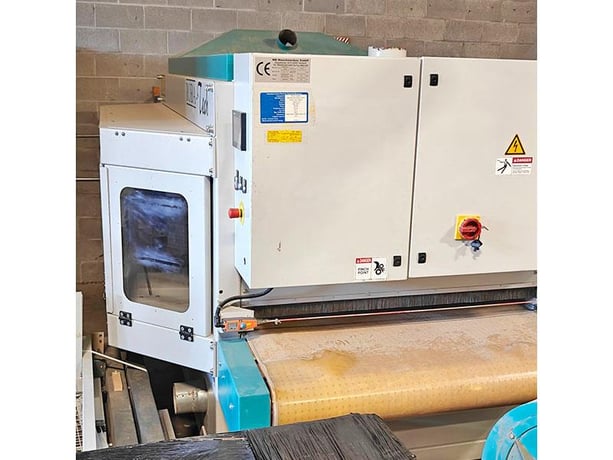 51" MB Roba-Tech #1300/2, denibbing rotational brush sander, 9-36 FPM, 2015 - Image 5