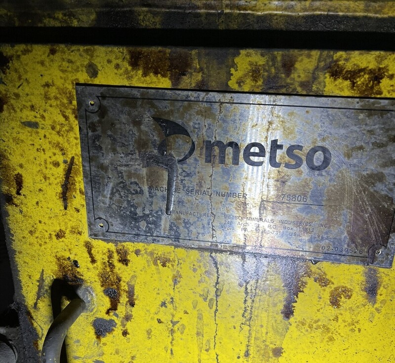 11'6" x 22' Metso, horizontal ball mill with 1100 KW Weg motor, 3" max ball size, rubber liner assembly - Image 2