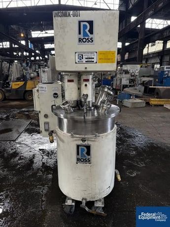 50 gallon Ross #CDA-50, Multi Shaft Mixer, 316 Stainless Steel, 50 psi jacketed side & bottom, 2" bottom - Image 5