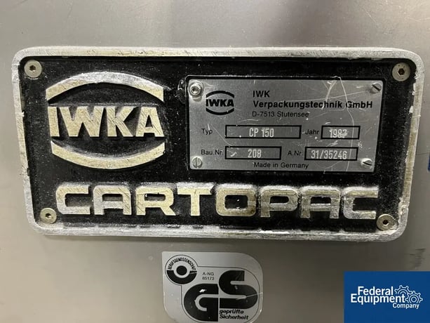 IWKA #CP150, Horizontal Cartoner, w/ leaflet & carton feeder, glue, scanner, sensor, PLC, 480 V., 1987 - Image 2