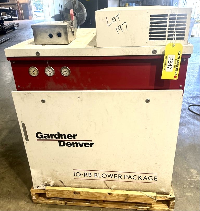 200 icfm, 14 psig, Gardner Denver #IQ-RB, blower package IQRB99A & RBS35LHBD, 20 HP - Image 1