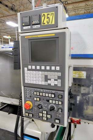 Miyano #Ocean-GN-3200, gang type CNC chuker with robotic loading, Fanuc 0iTD, 2008 - Image 6