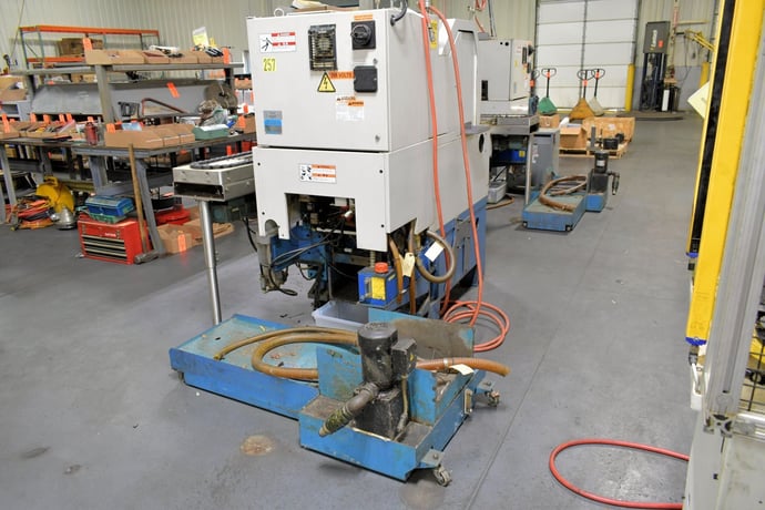 Miyano #Ocean-GN-3200, gang type CNC chuker with robotic loading, Fanuc 0iTD, 2008 - Image 7