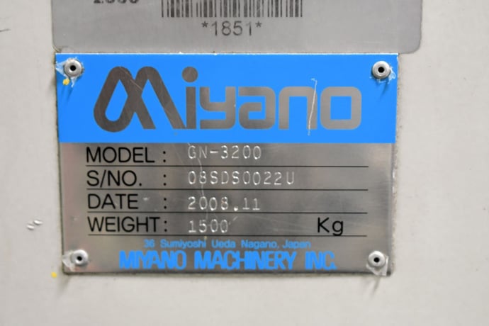 Miyano #Ocean-GN-3200, gang type CNC chuker with robotic loading, Fanuc 0iTD, 2008 - Image 9