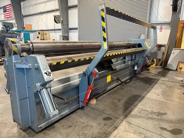168" x 10" gauge Montgomery #4R-16810, 4-roll plate bending roll, 9" adj roll diameter, 8.5" pinch roll - Image 8