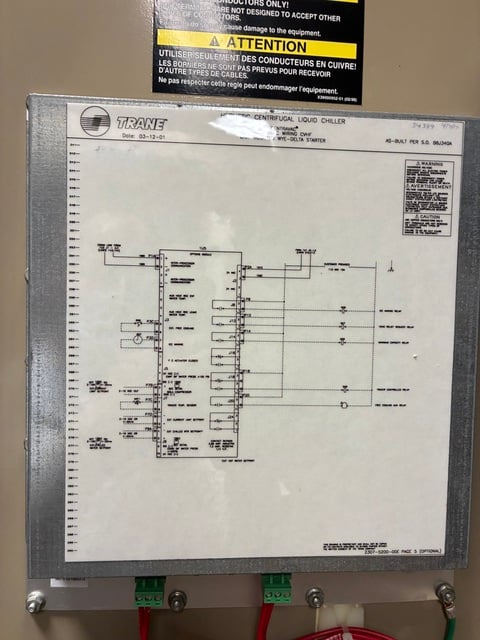 347 Ton, Trane, Hermetic Centrifugal Liquid Chiller, adaptive frequency drive, NEMA controls - Image 9